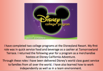 Disneyland College Program